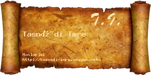 Tasnádi Imre névjegykártya